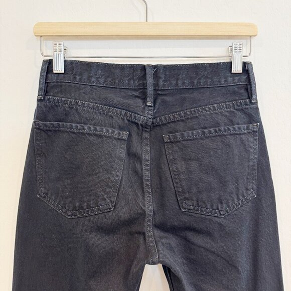 Frame Denim Le Piper High Rise Ankle Straight Leg Cropped Jeans Minimalist 24 - Picture 8 of 9